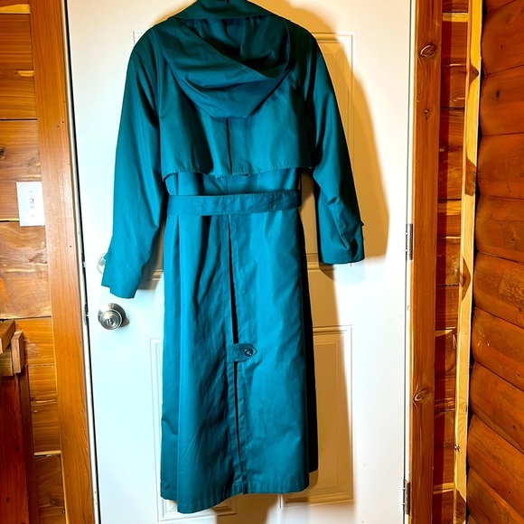 Towne from London fog trench coat color green, size 12 regular - Picture 5 of 11